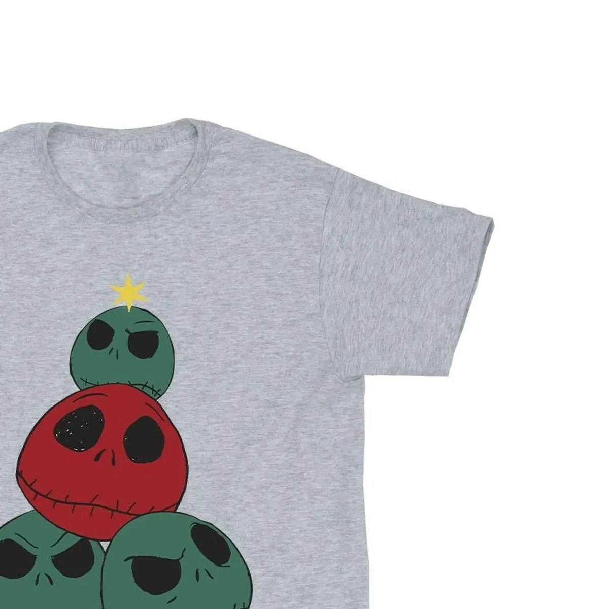 Футболка с принтом Christmas Tree The Nightmare Before Christmas, Grey — фото 2