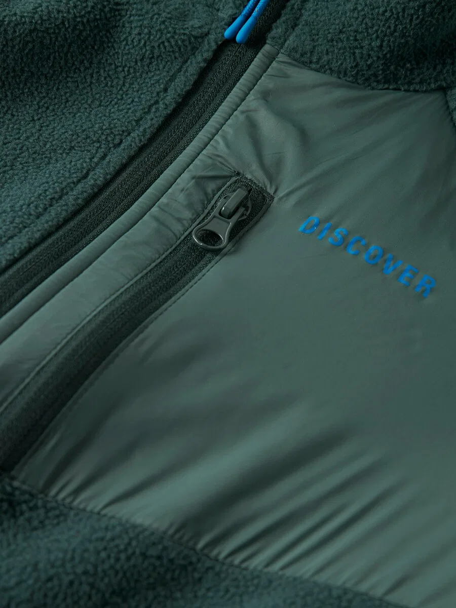 Спортивная флисовая куртка NAME IT 'NKNMove03' цвета еловой хвои — фото 4