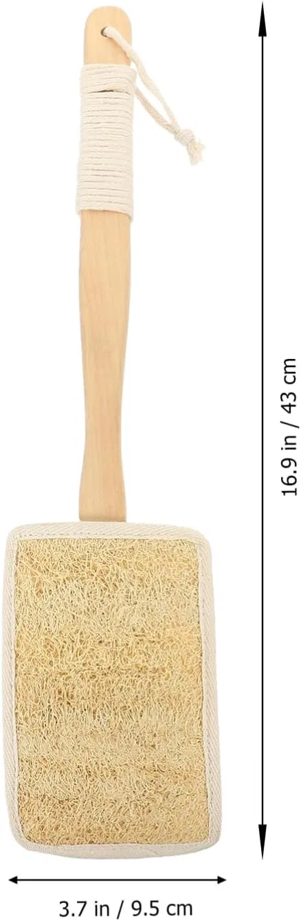 Щетка для тела с длинной ручкой, люфа, Beaupretty, 43x9.5x4 см — фото 4
