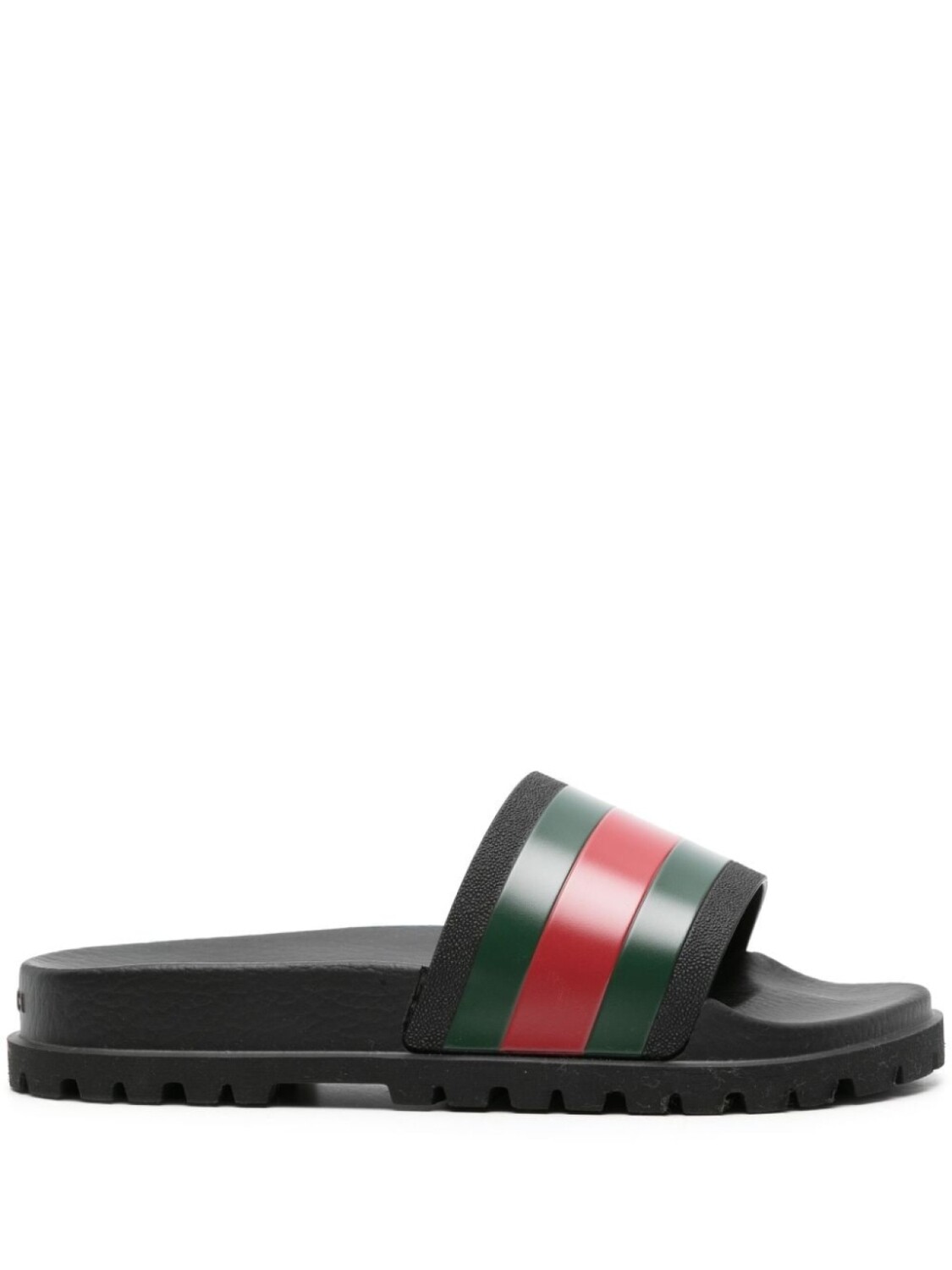 

Gucci шлепанцы Pursuit с отделкой Web, черный