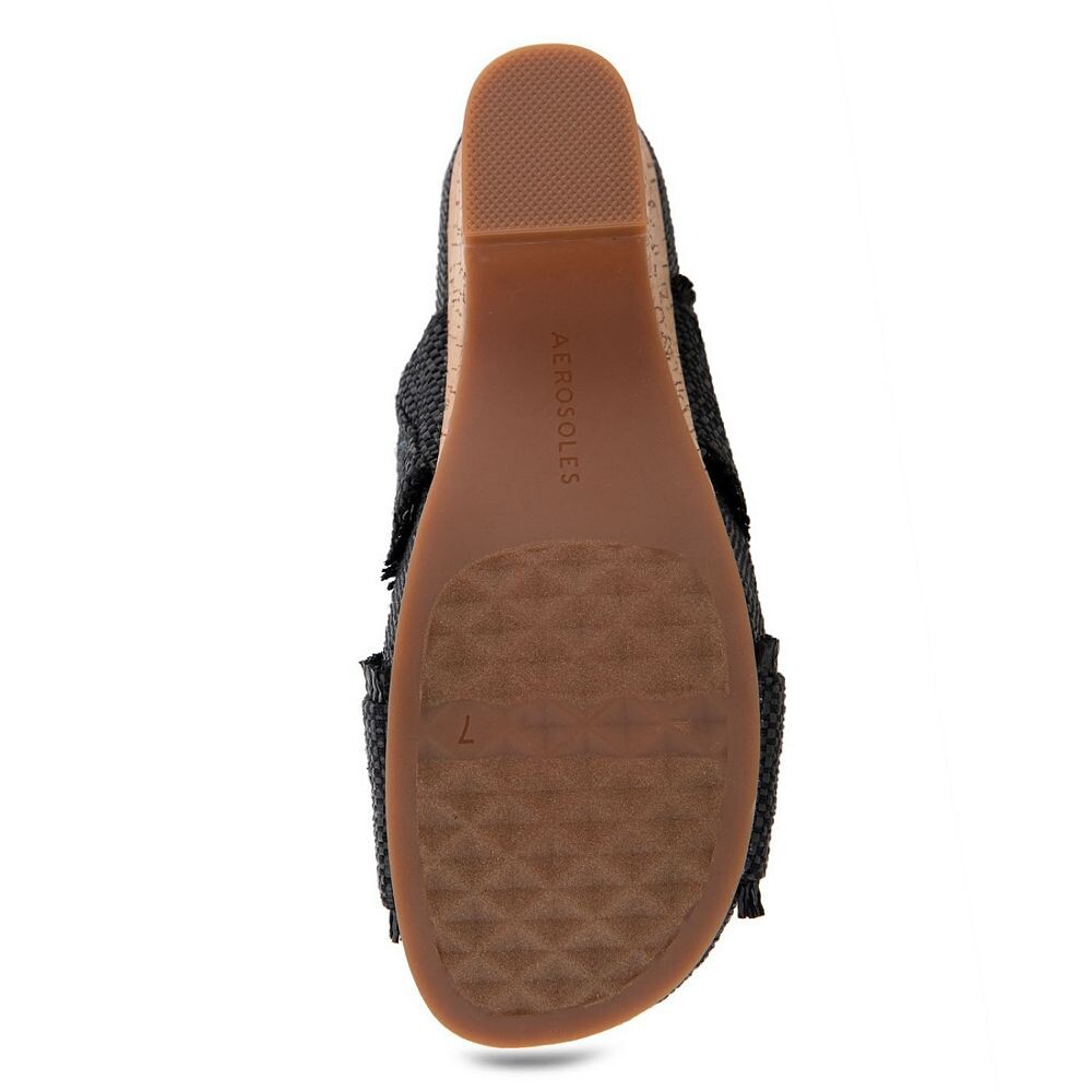 Женские босоножки на танкетке Aerosoles Madina, цвет Sand Raffia — фото 3
