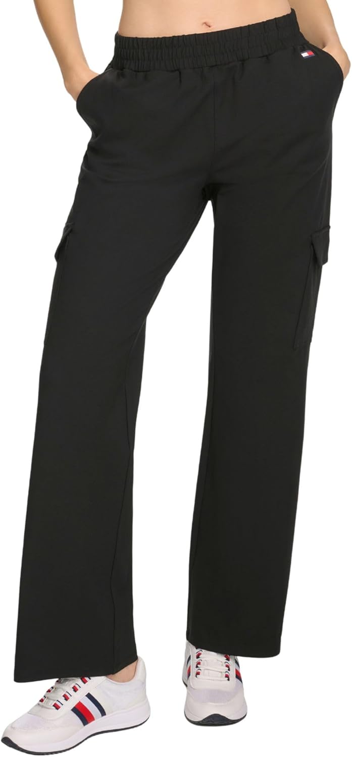 

Женские спортивные брюки-карго Tommy Hilfiger с эластичным поясом, Black