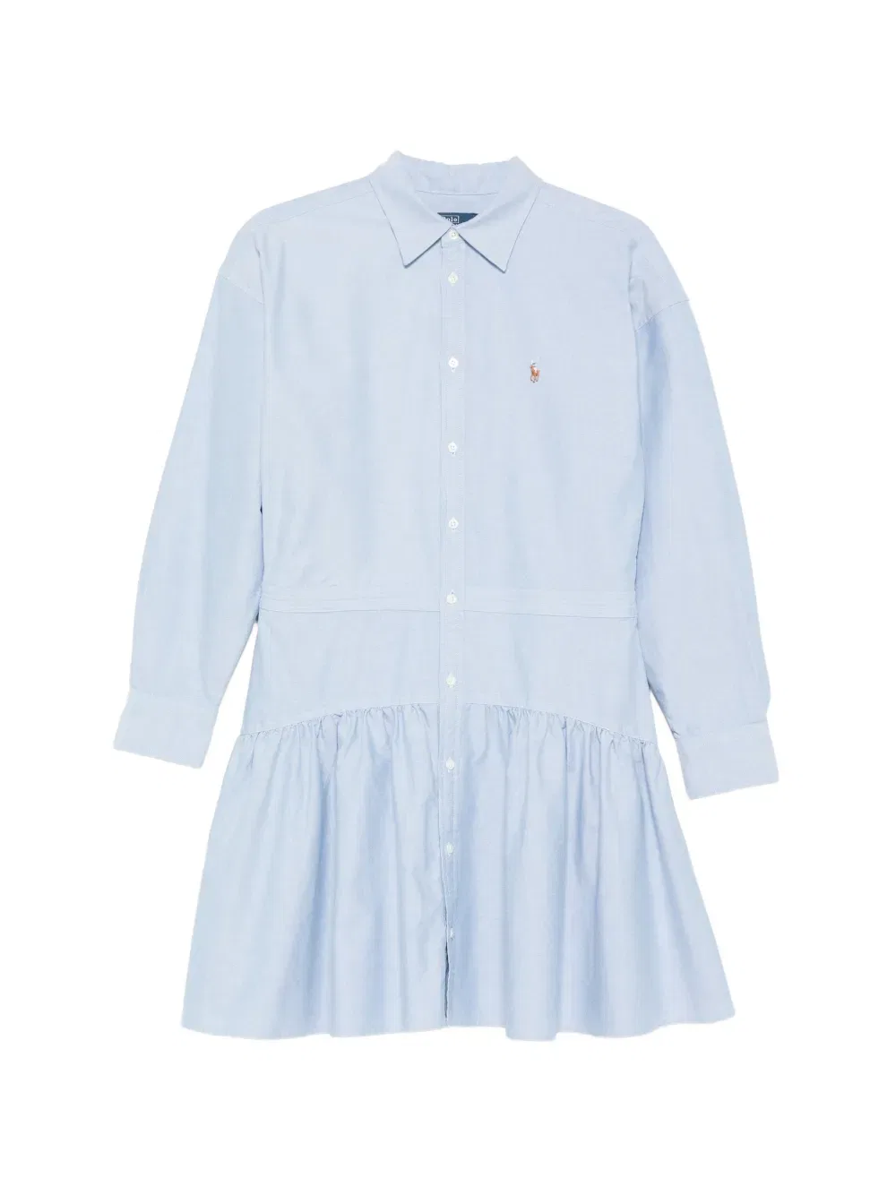 Мини-платье с оборками Polo Ralph Lauren, синий