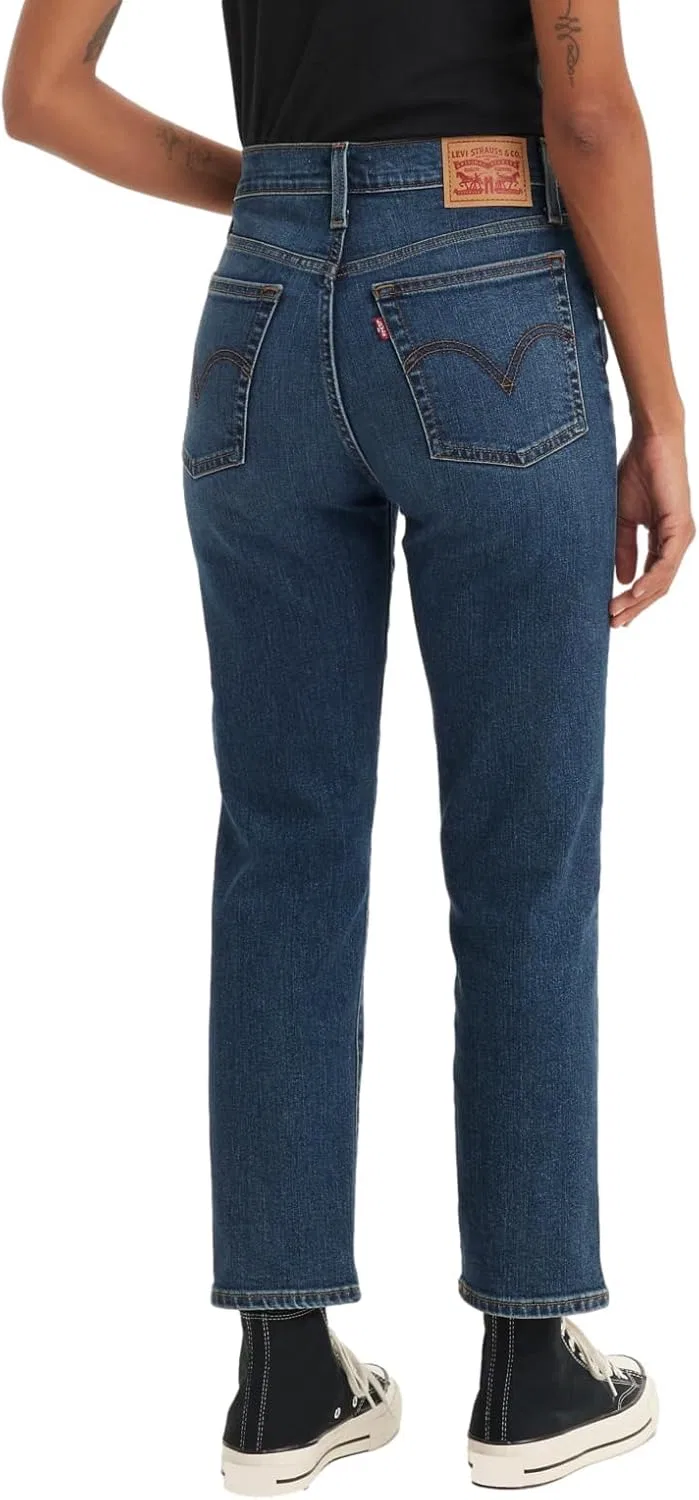Levi's Women's Wedgie Straight джинсы, индиго — фото 2