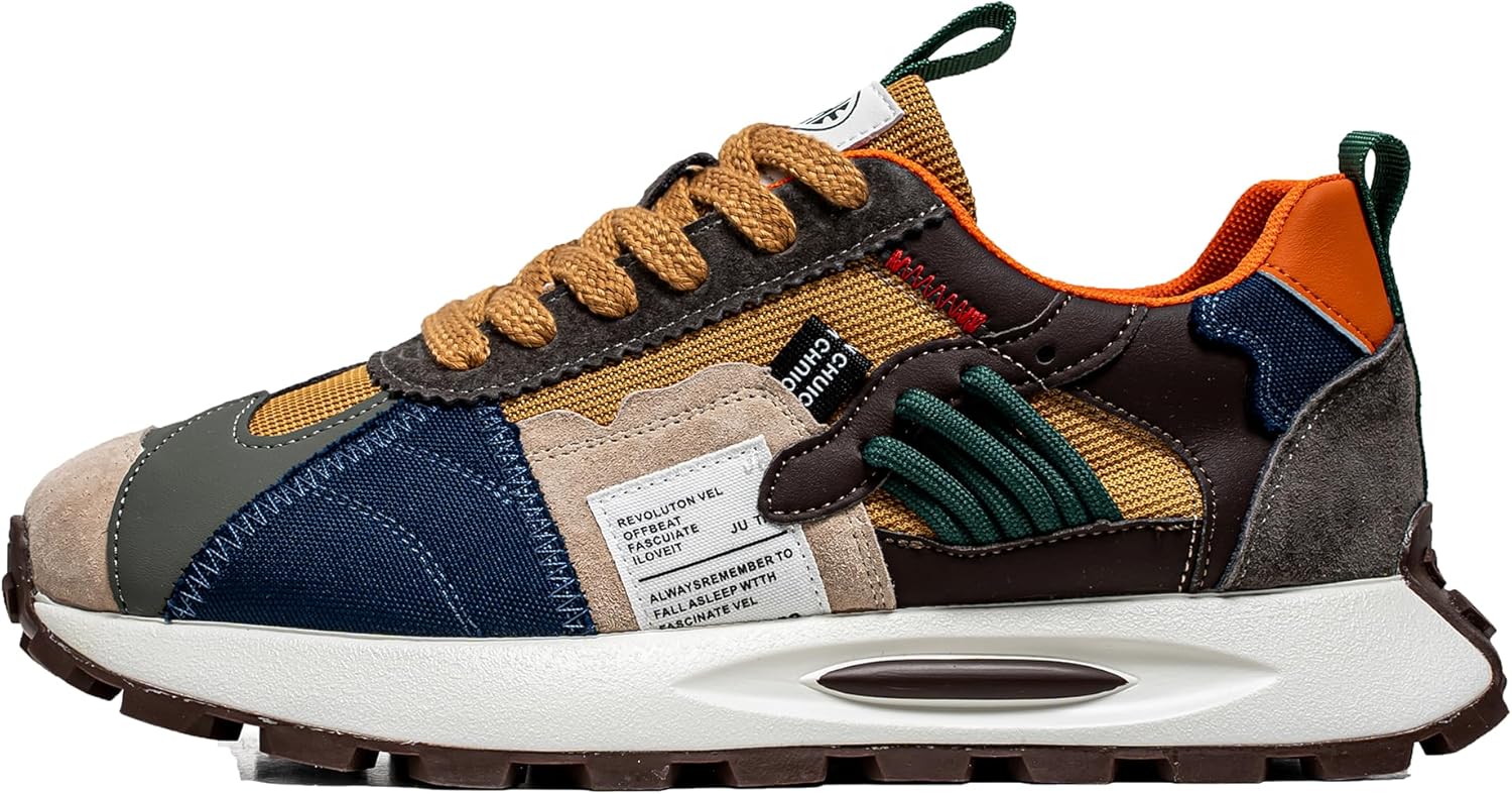 

Мужские кроссовки ZHOUPULP, стильные массивные, легкие, дышащие, для ходьбы, с нескользящей подошвой, повседневные спортивные обувь для мужчин, хаки