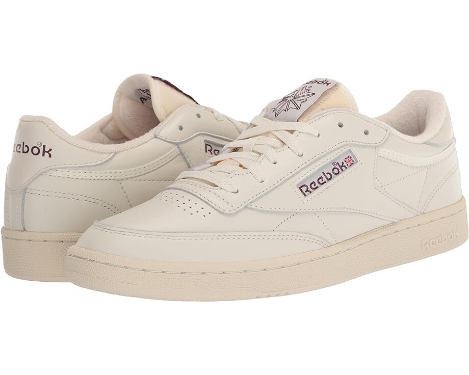 

Кроссовки Reebok Lifestyle Men's Club C 85, цвет Chalk/Alabaster/Maroon