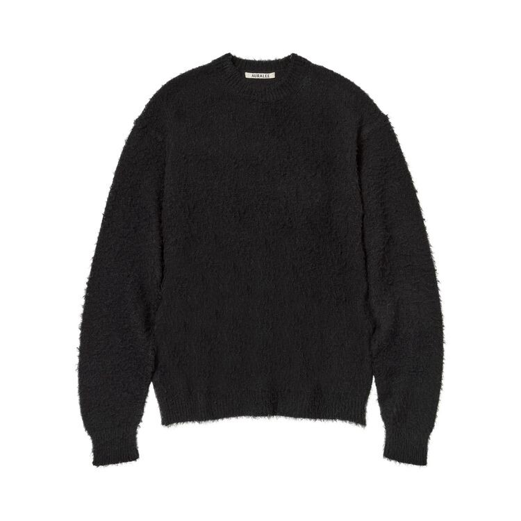 

Свитер Auralee Brushed Wool Cashmere Silk Sweater Black, черный