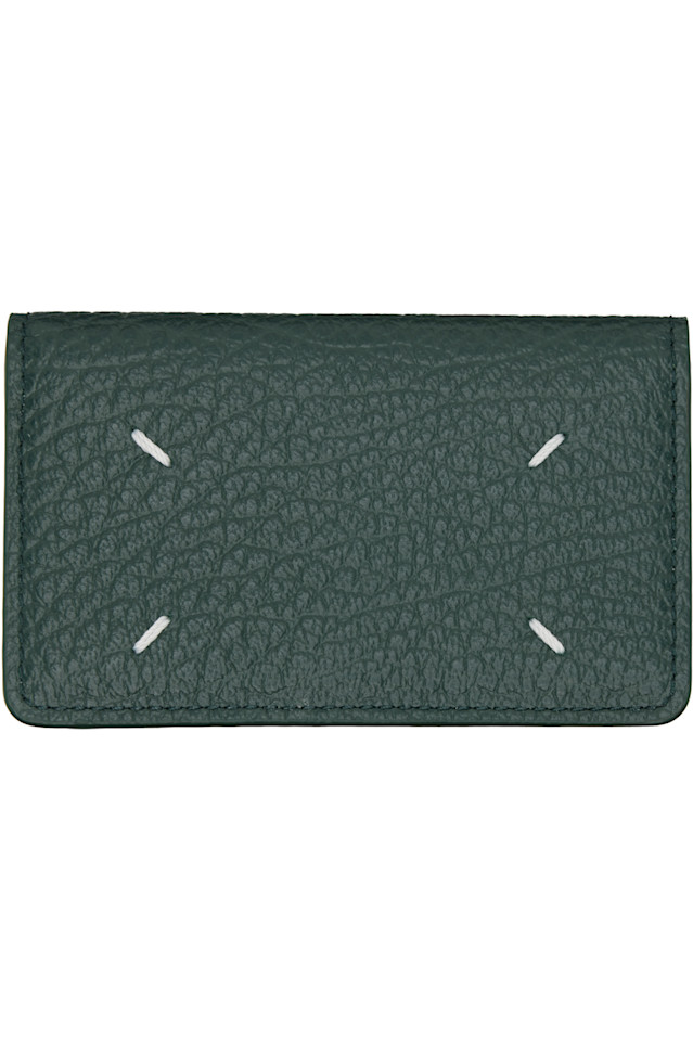 

Maison Margiela Зеленый кожаный держатель для карт