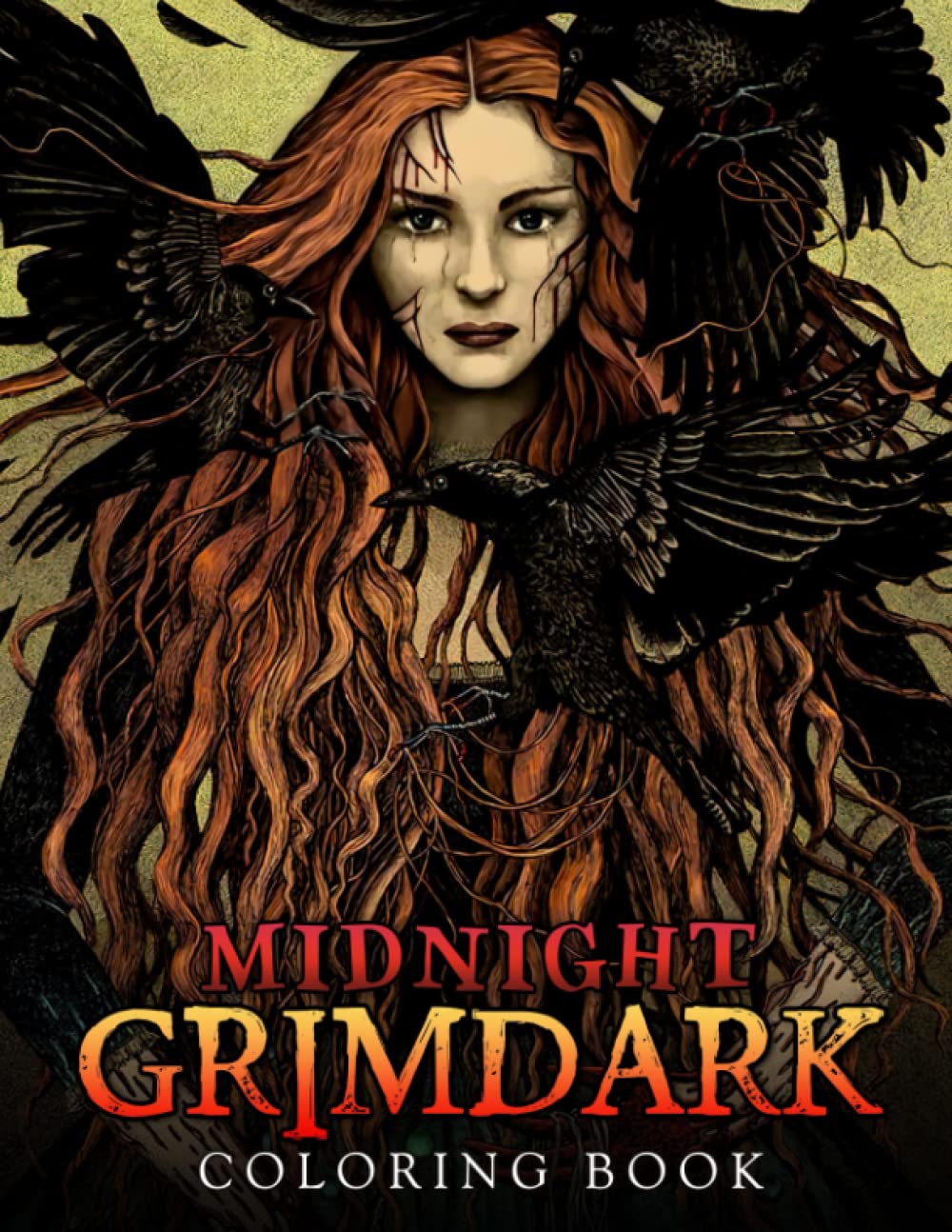 

Midnight Grimdark Coloring Book: Fantasy Coloring Pages Black Edition With Grimdark Illustrations To Boost Creativity (Independently published)
