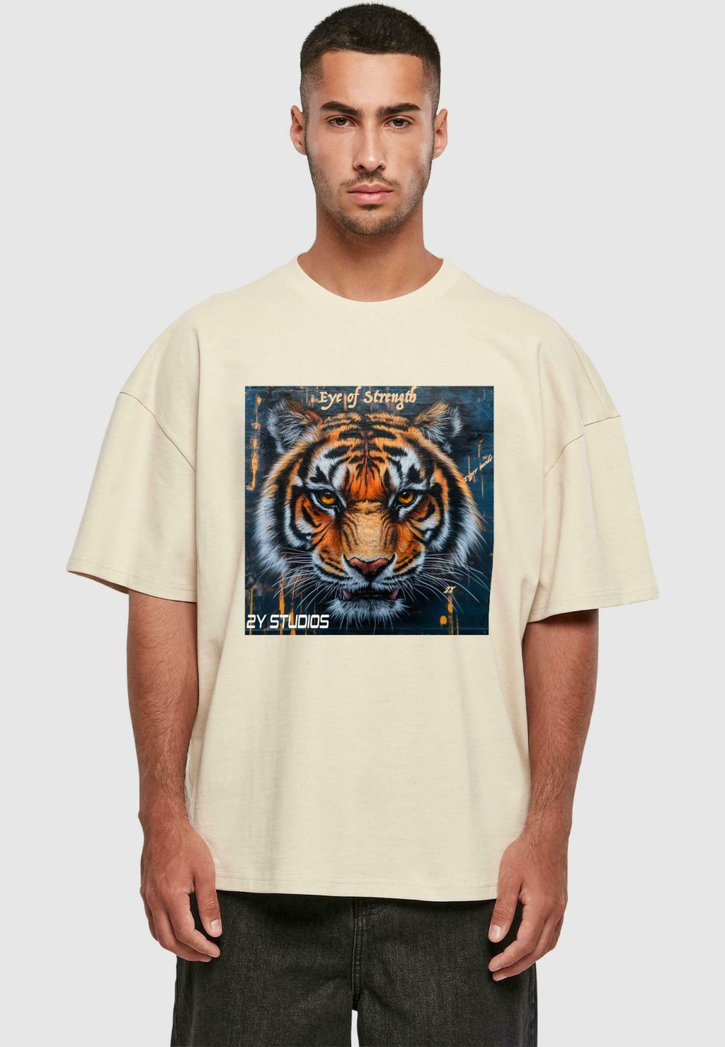 

Футболка с принтом TIGER GRAFFITI EYE OF STRENGHT 2Y Studios, песочный