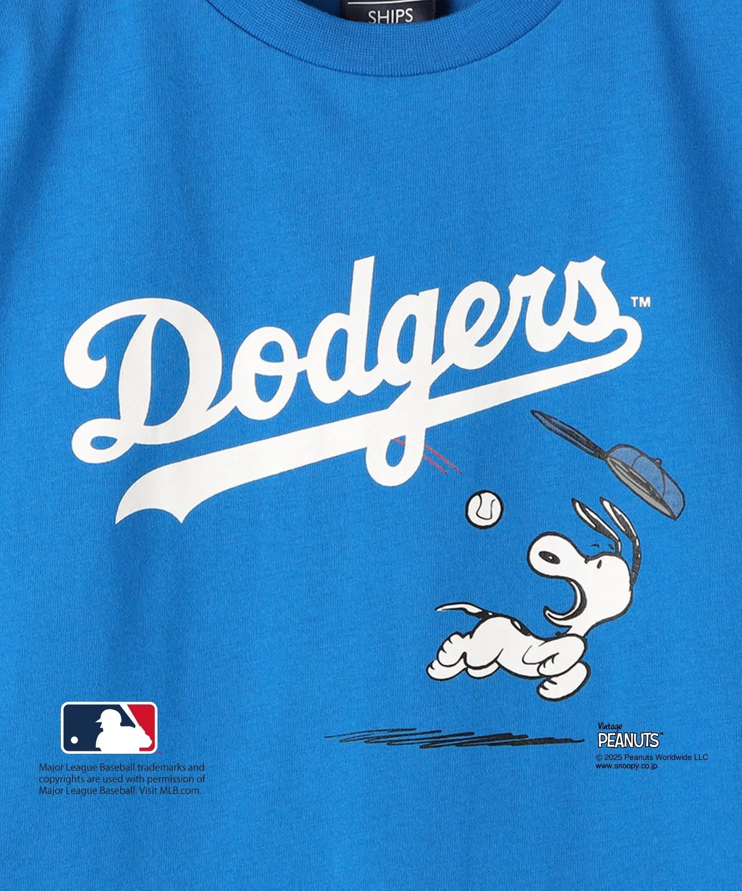 Детская футболка SHIPS KIDS PEANUTS MLB с принтом белая — фото 4