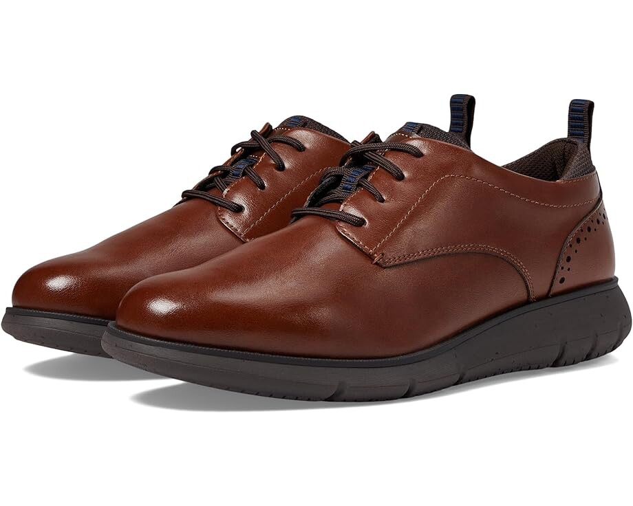 

Кроссовки Nunn Bush Stance Plain Toe Oxford, цвет Cognac, Коричневый, Кроссовки Nunn Bush Stance Plain Toe Oxford, цвет Cognac