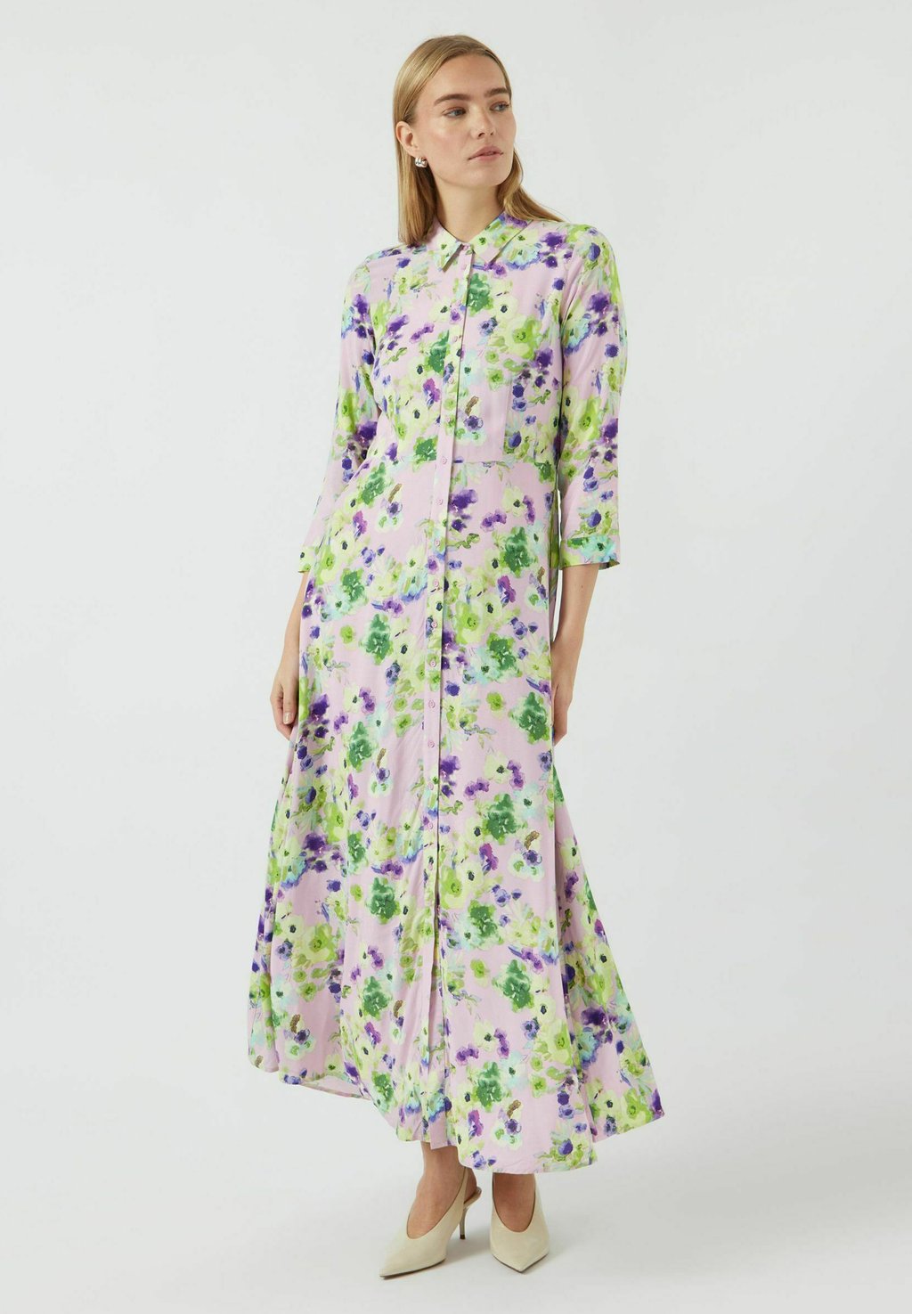 

Платье-рубашка SAVANNA LONG SHIRT DRESS YAS, сиреневый
