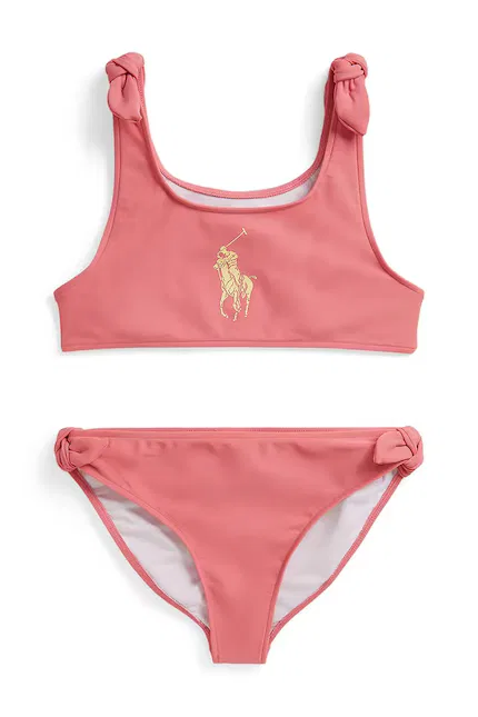 Купальник двухчастный детский Polo Ralph Lauren, розовый