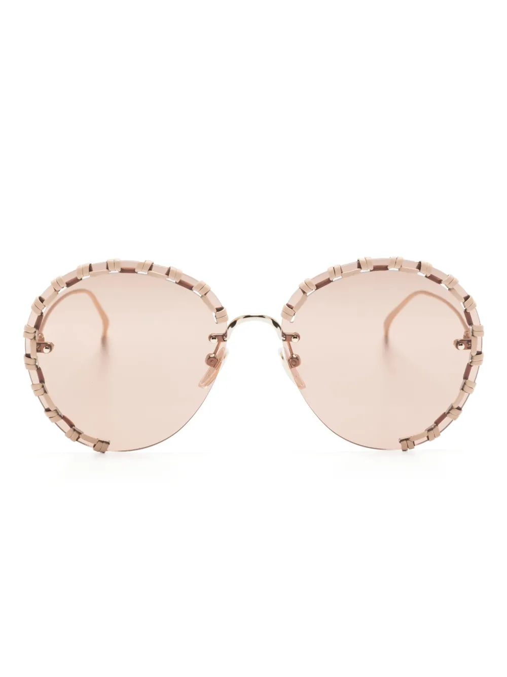 

Солнцезащитные очки Idora в круглой оправе Chloé Eyewear, золотой