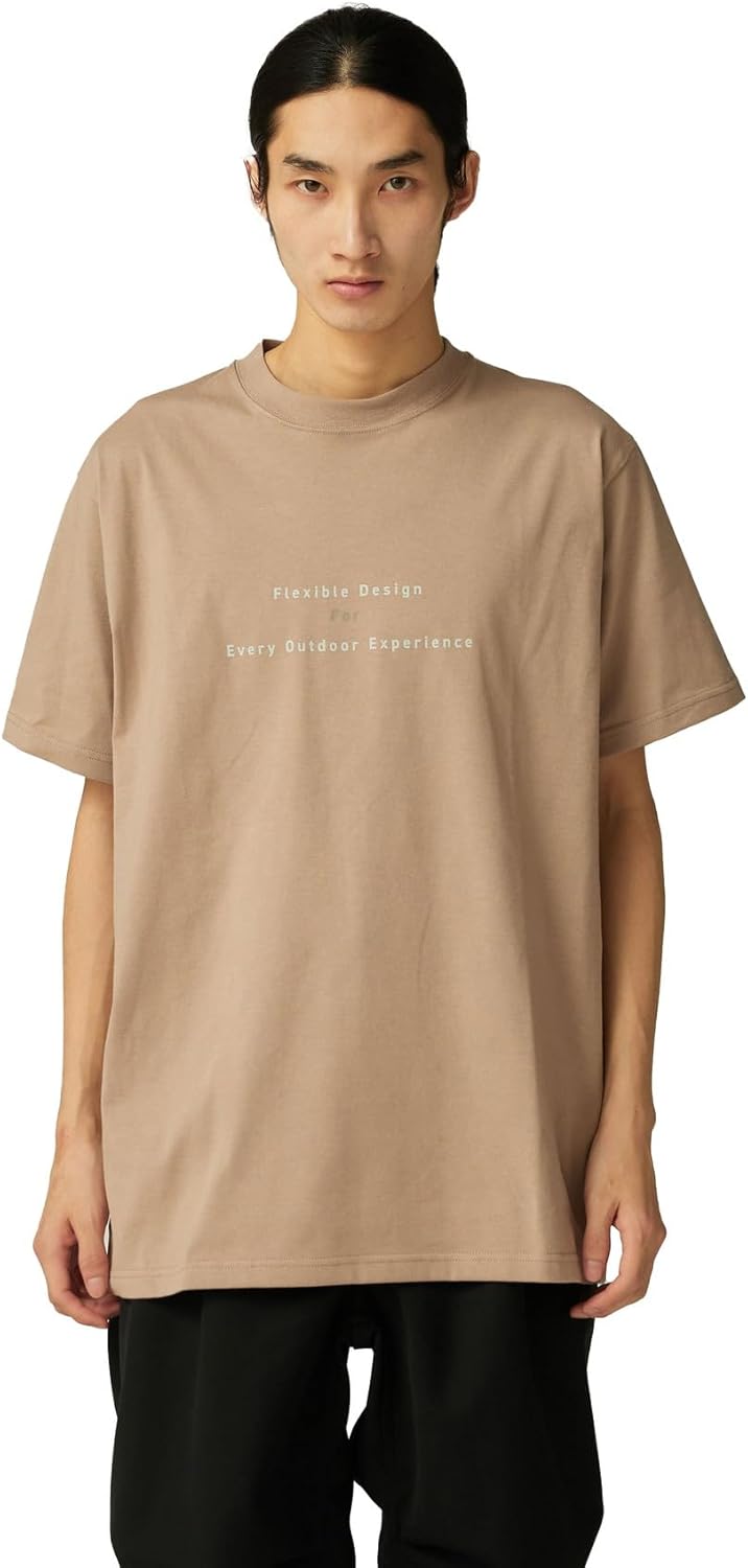 

Футболка Snow Peak TS-25AU004 с изображением кострища, с коротким рукавом, мужская, женская, бежевый