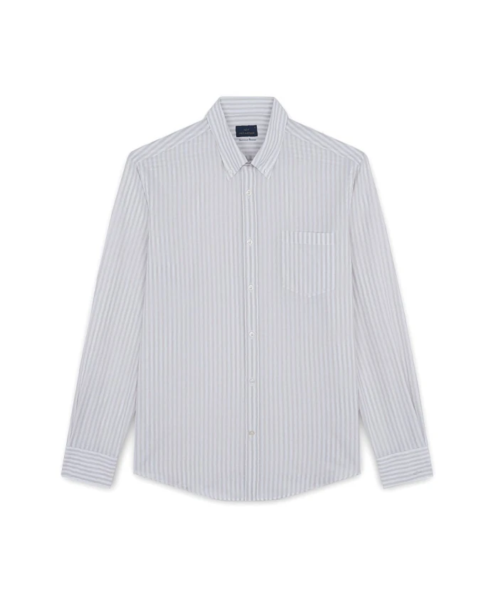 

Полосатая муслиновая рубашка Paul & Shark, бежевый