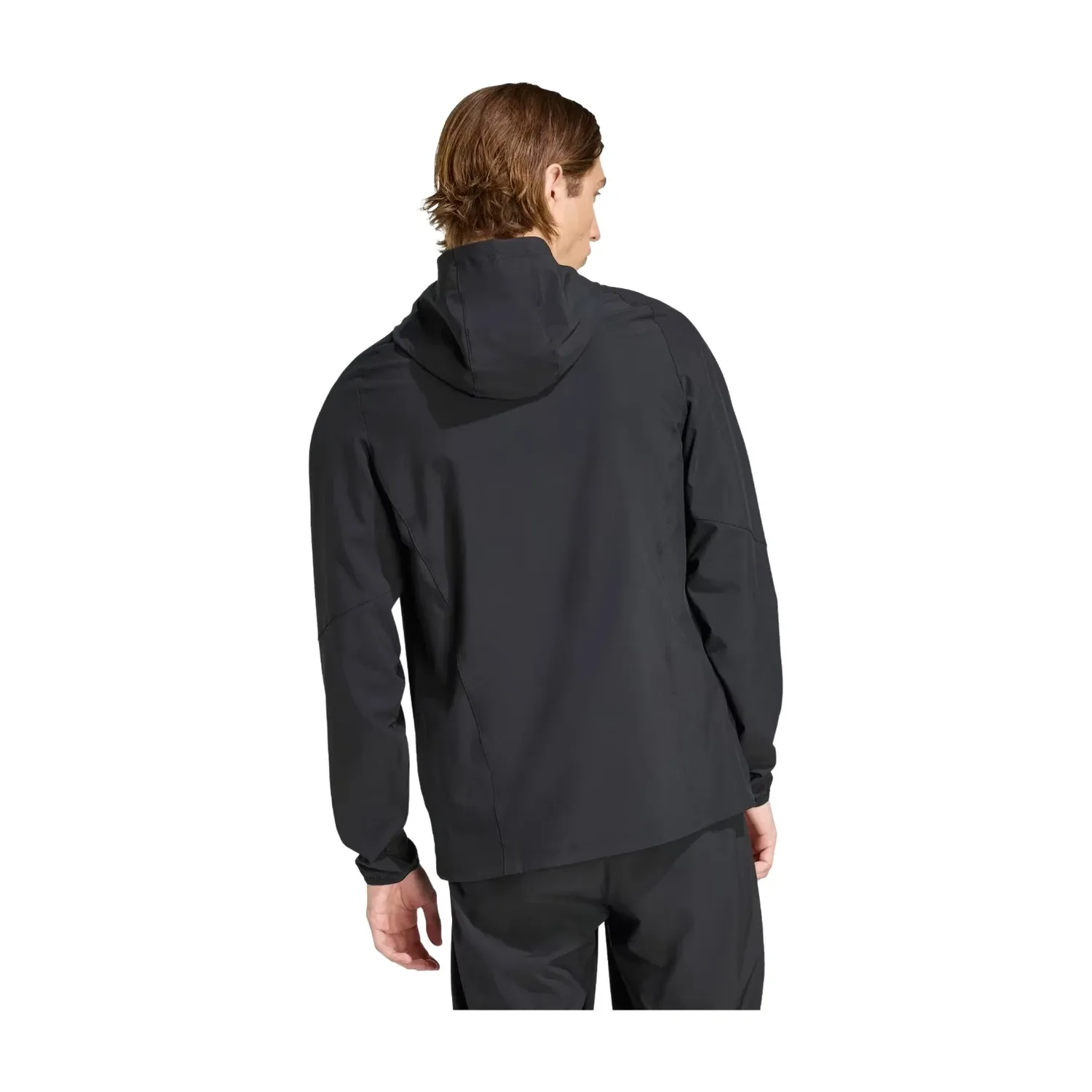 Ветровка Adidas Germany Tiro Travel Full Zip Windbreaker 'Black' — фото 3