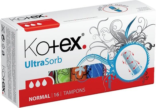 

Тампоны Ultra Sorb Normal, 16 шт. Kotex