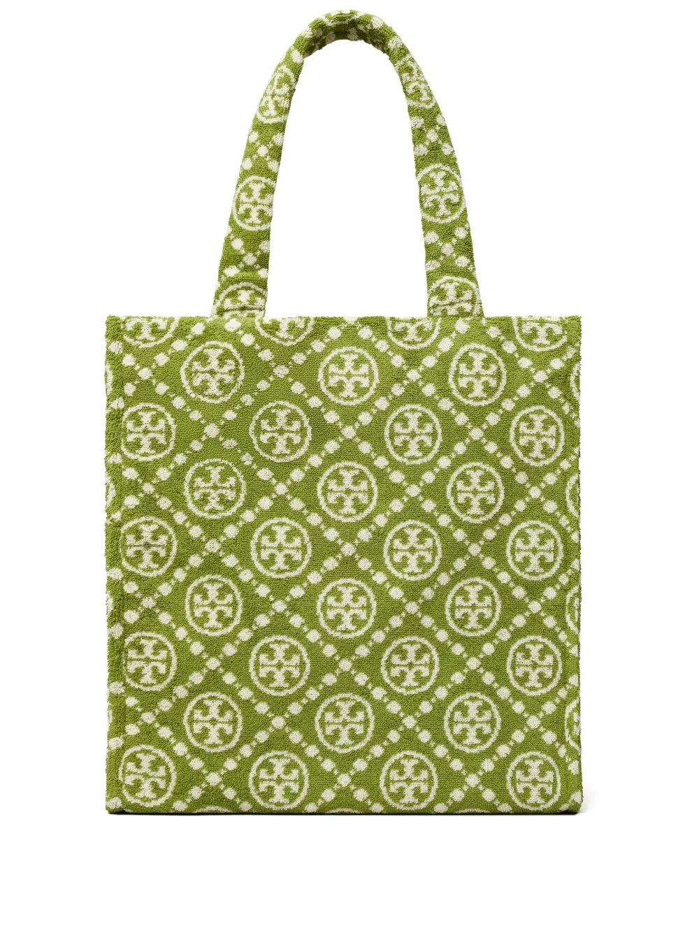 

Сумка-тоут с декором T Monogram Tory Burch, зеленый