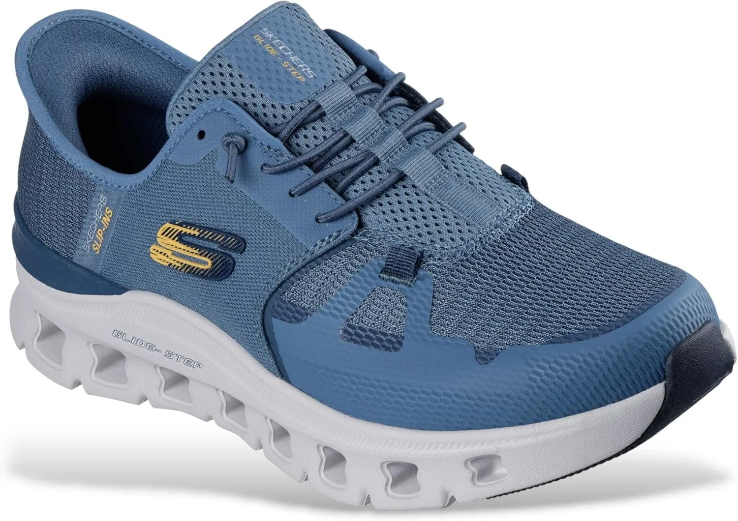 Мужские кроссовки Skechers Glide-Step PRO (ЕС), Blue Medium Blue — фото 3