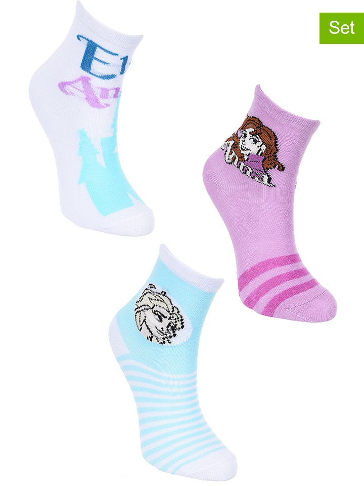 

Носки FROZEN, белый/фиолетовый/голубой
