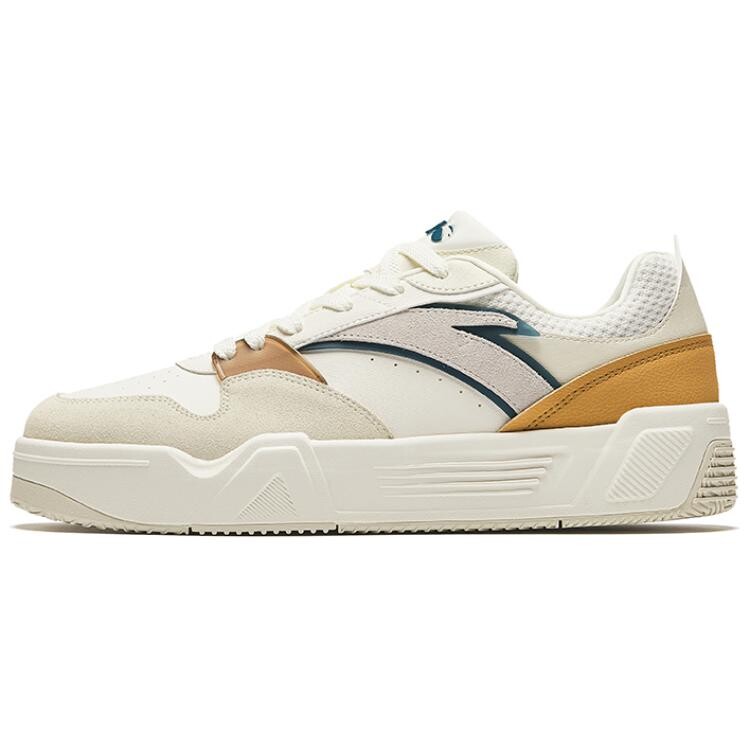 

Кроссовки ANTA Life Collection Skateboarding Shoes Men Low-top Ivory White / Rough Linen Gray / Cocoa Brown, слоновая кость/серый
