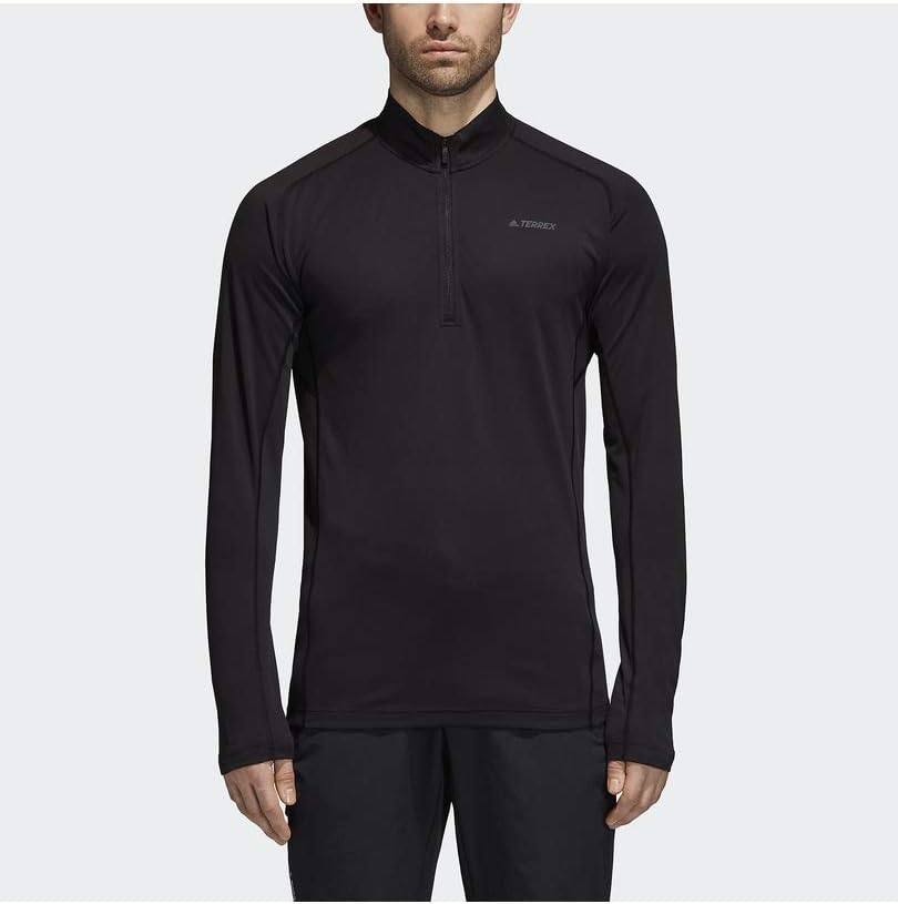 

Футболка с длинным рукавом Adidas FSX60 Tracerocker, одежда для активного отдыха, черный