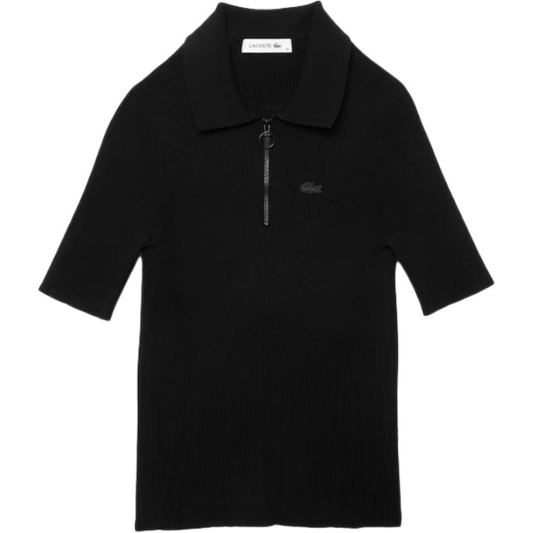 

LACOSTE Женская черная поло