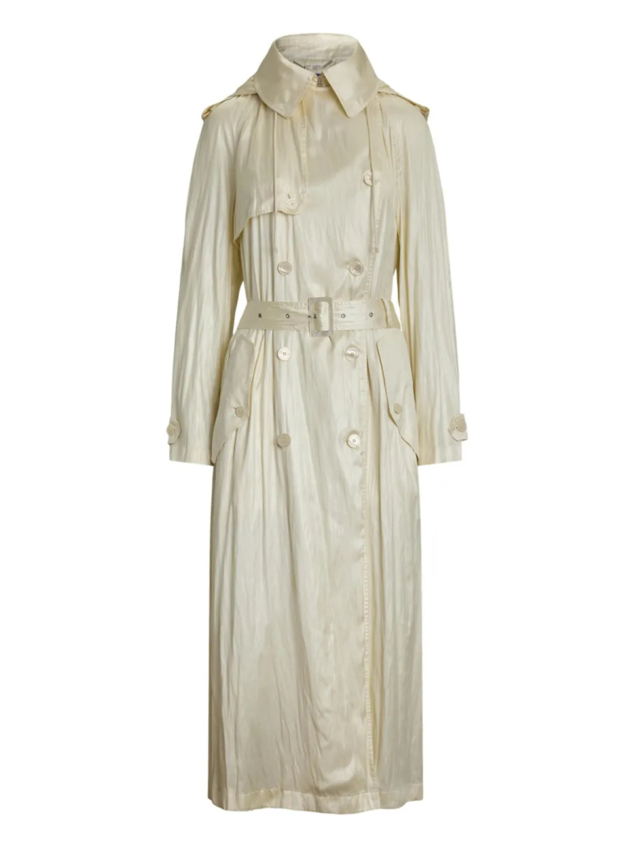 

Пальто с поясом Ralph Lauren Collection, нейтральный