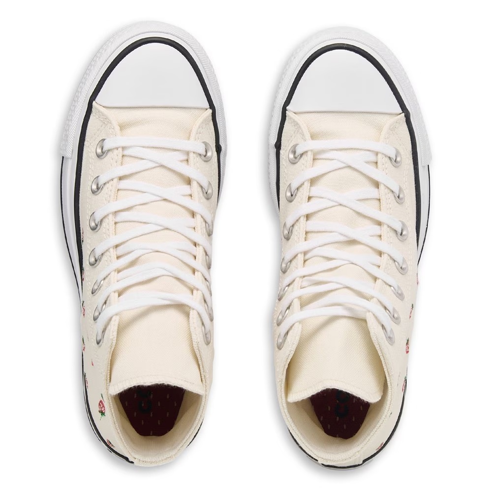 Кеды на платформе Chuck Taylor All Star Hi Lift от Converse, egret/strawberries — фото 4