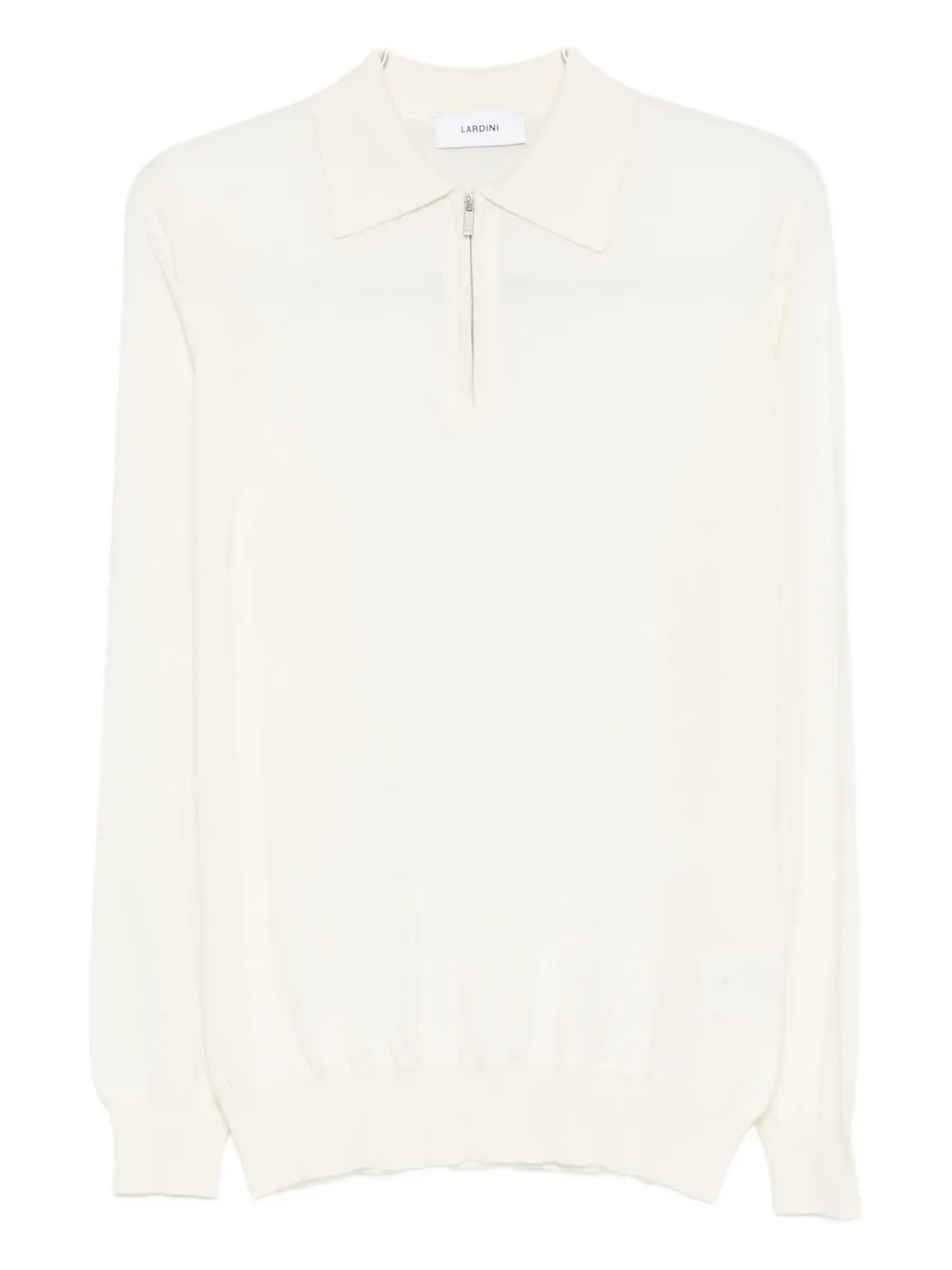 

Поло с молнией до половины Lardini, белый
