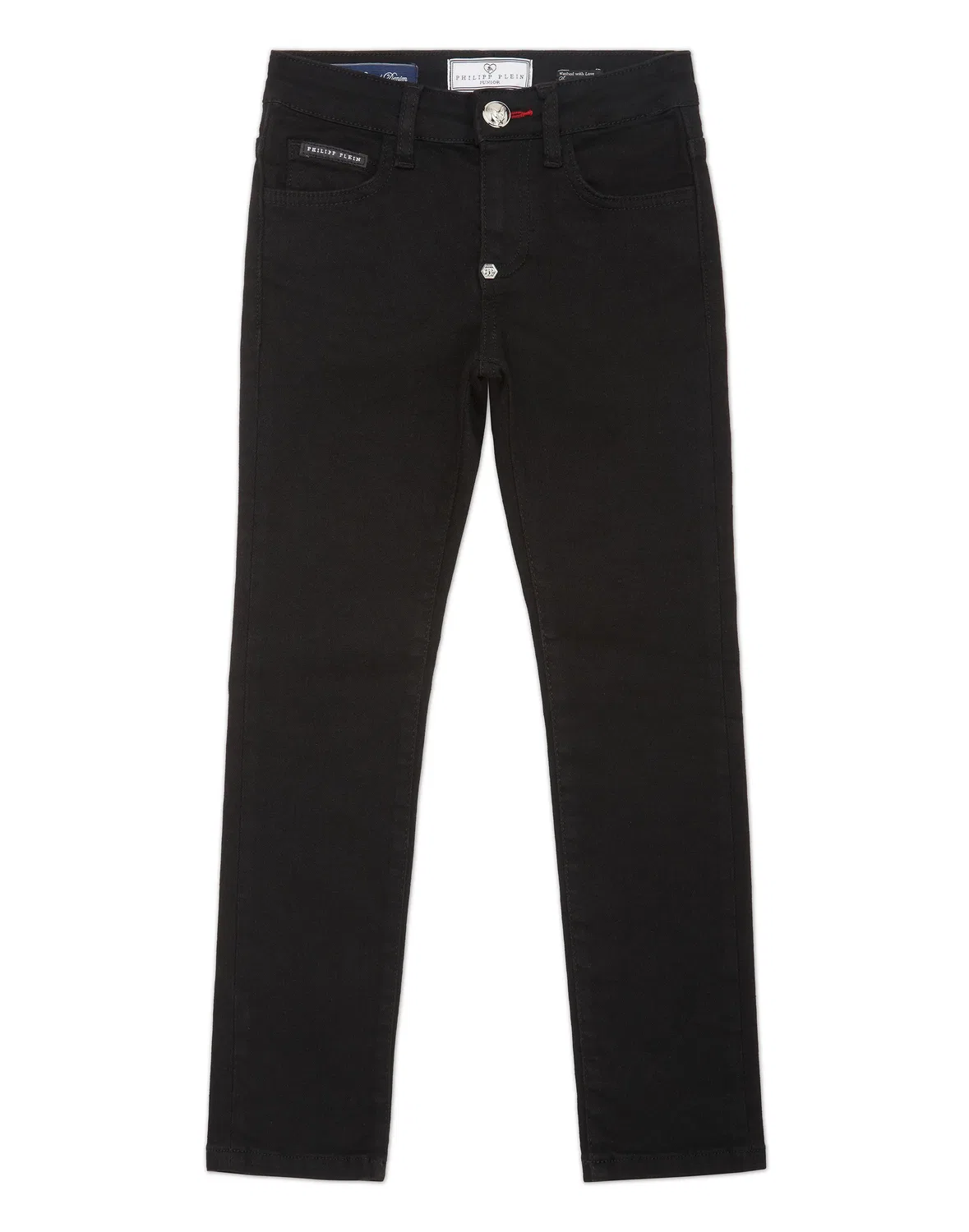 Детские брюки джинсовые Regular Fit с логотипом PHILIPP PLEIN, Summernight