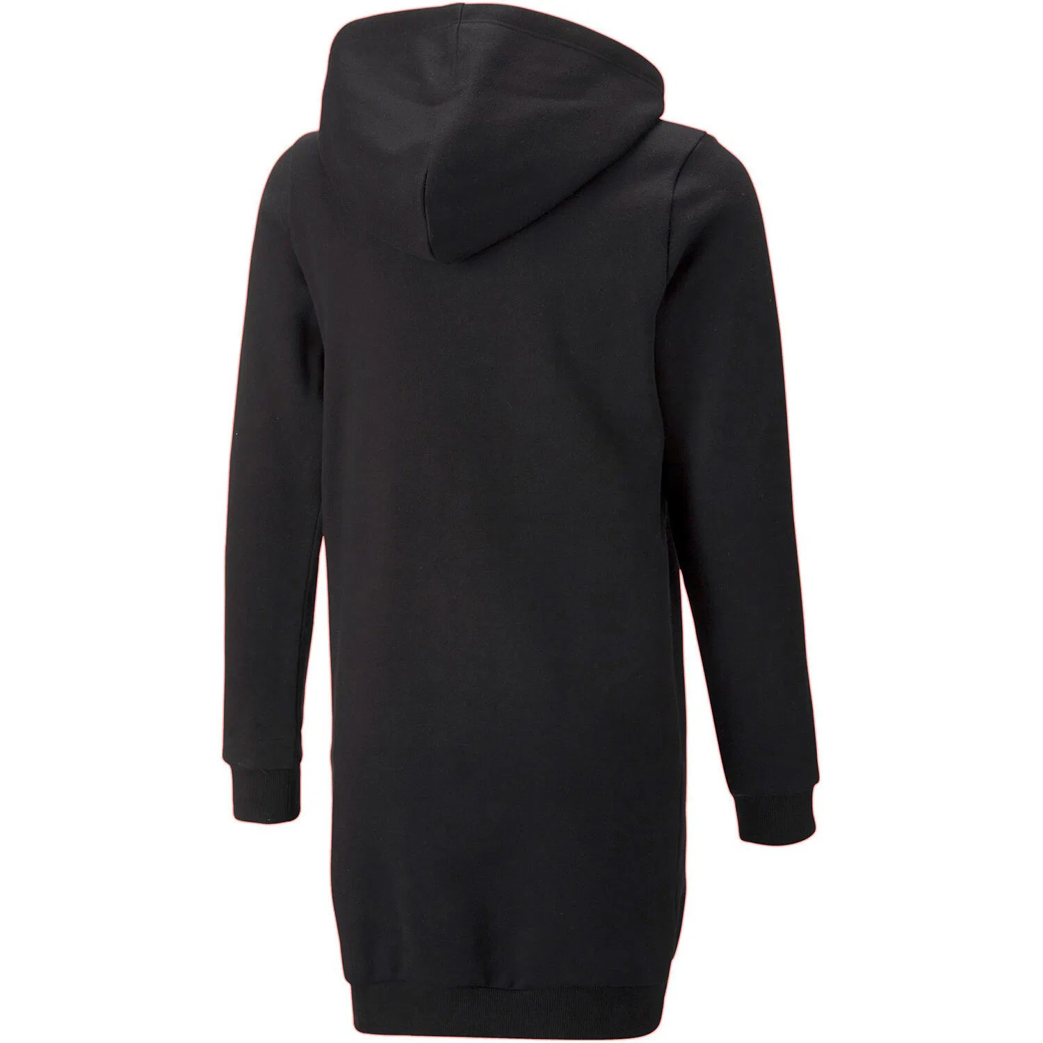 Детское платье-худи с капюшоном Essentials Logo Hooded Dress Puma, Schwarz — фото 2