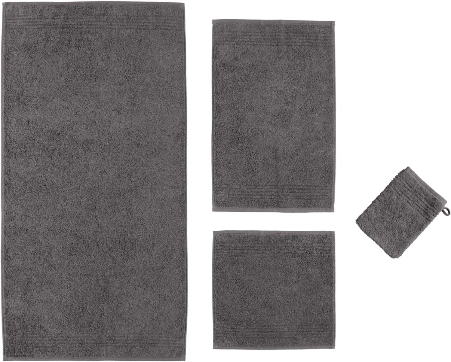 Полотенце для рук Cawö, 30x30 см, Anthracite