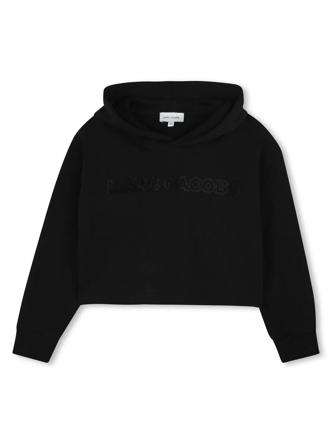 Укороченный Хлопковый Худи Marc Jacobs, черный