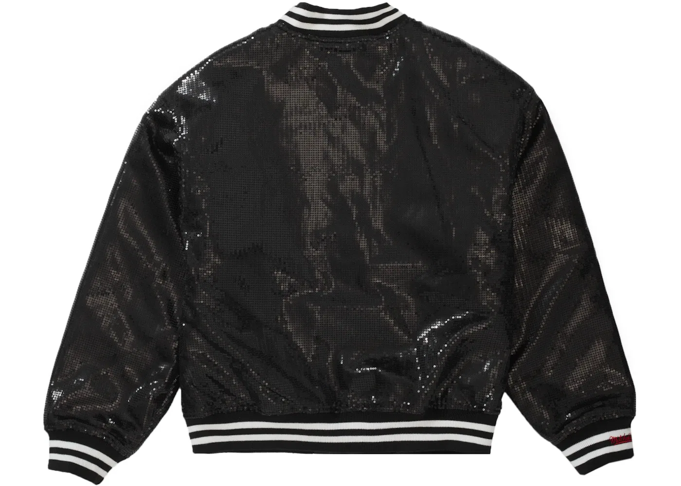 Мужская куртка с пайетками Mitchell & Ness Supreme, Black — фото 2