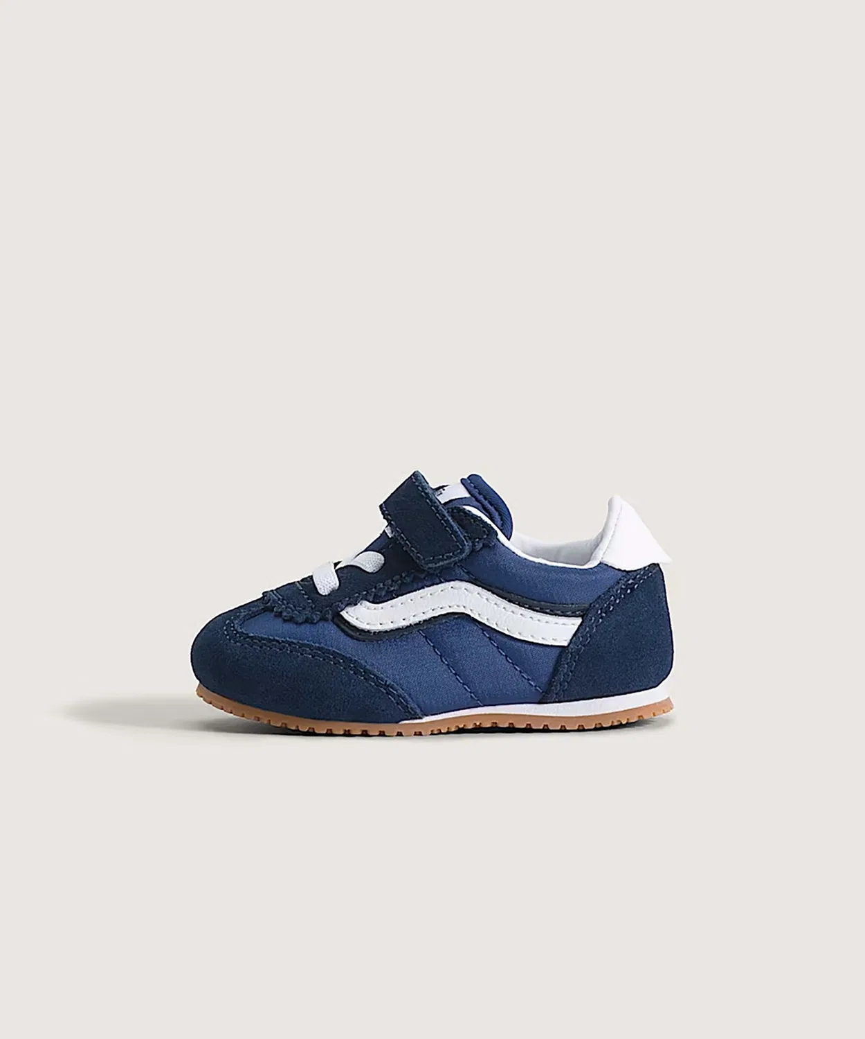 Детские кроссовки на липучках Super Lowpro V True Navy VANS, Navy