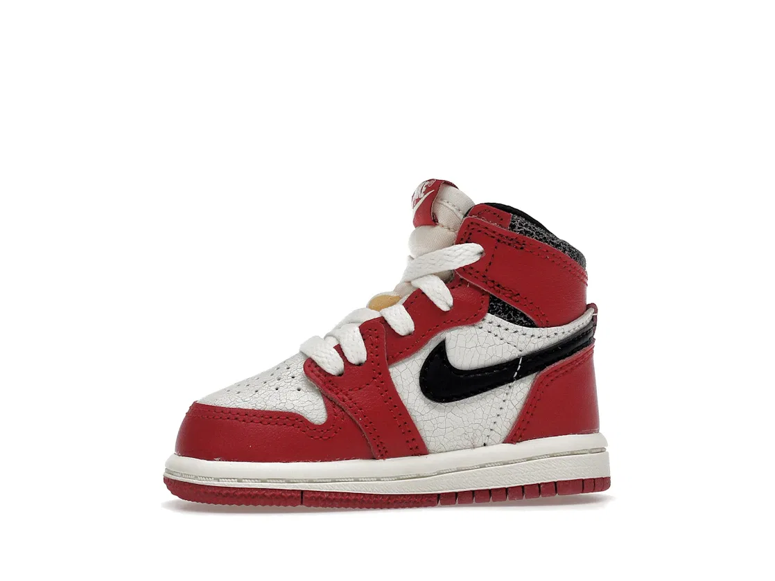 Детские кроссовки Lifestyle с принтом Jordan 1 Retro High OG Jordan, Varsity Red/Black-Sail-Muslin — фото 3