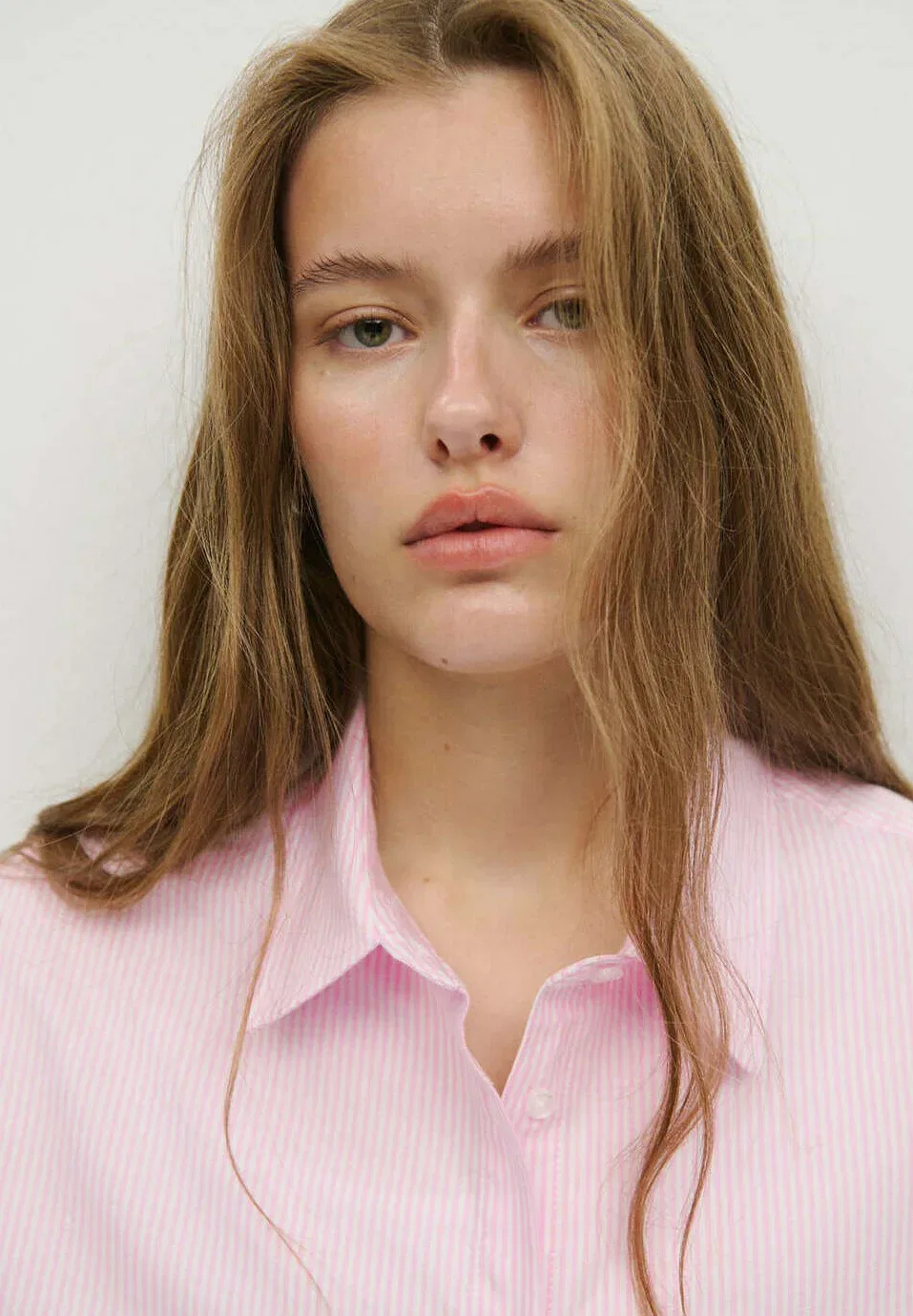 Подростковая блузка на пуговицах Mango Kids, Pink — фото 4