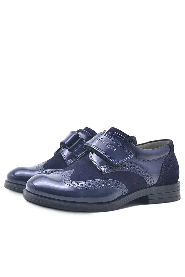 Детские туфли для мальчиков из искусственной кожи Titan Rakerplus, Navy Blue — фото 4