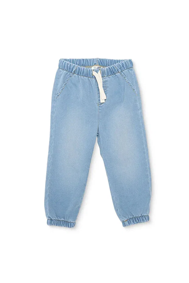 Детские брюки для девочек джинсовые Ebebek Hello Baby, Light Blue