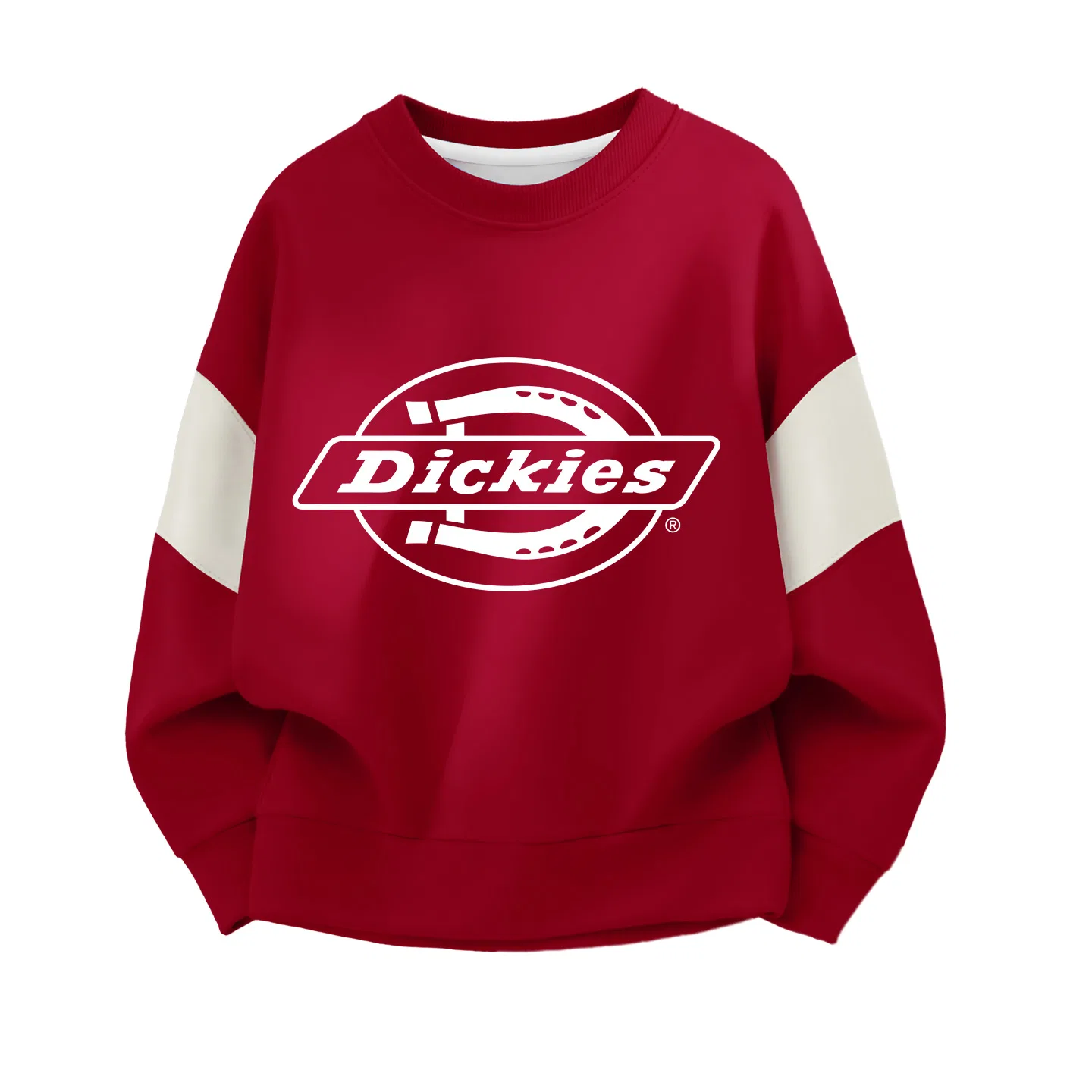 Детский свитшот с круглым вырезом Dickies, S B Official Logo Burgundy
