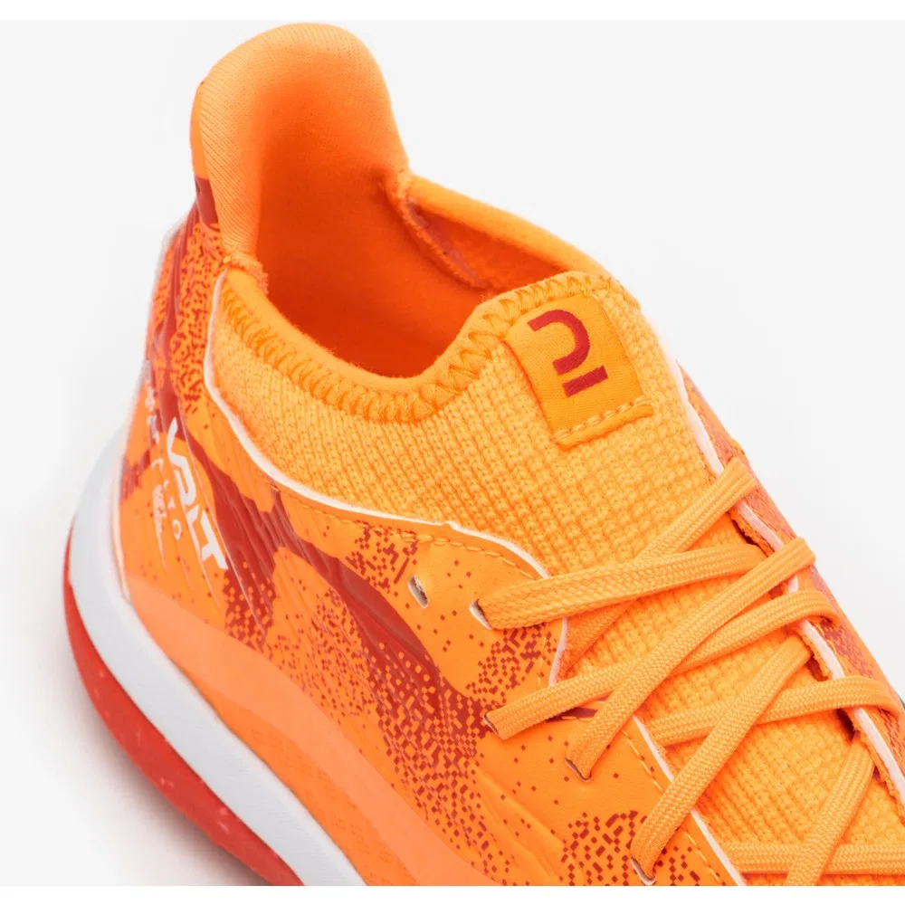 Детские футбольные бутсы для мальчиков на твердый грунт, Neon Açık Mango Viralto III TURF TF Decathlon — фото 2