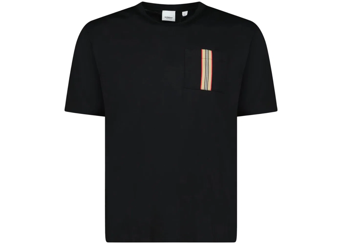 Мужская футболка с отделкой контрастной полосой Burberry, Black