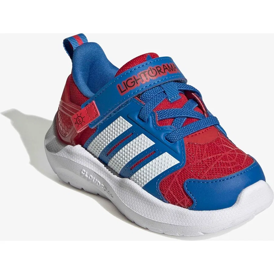 Детские кроссовки с эластичными шнурками Lightorama Runner Spider-Man adidas, Красный — фото 2