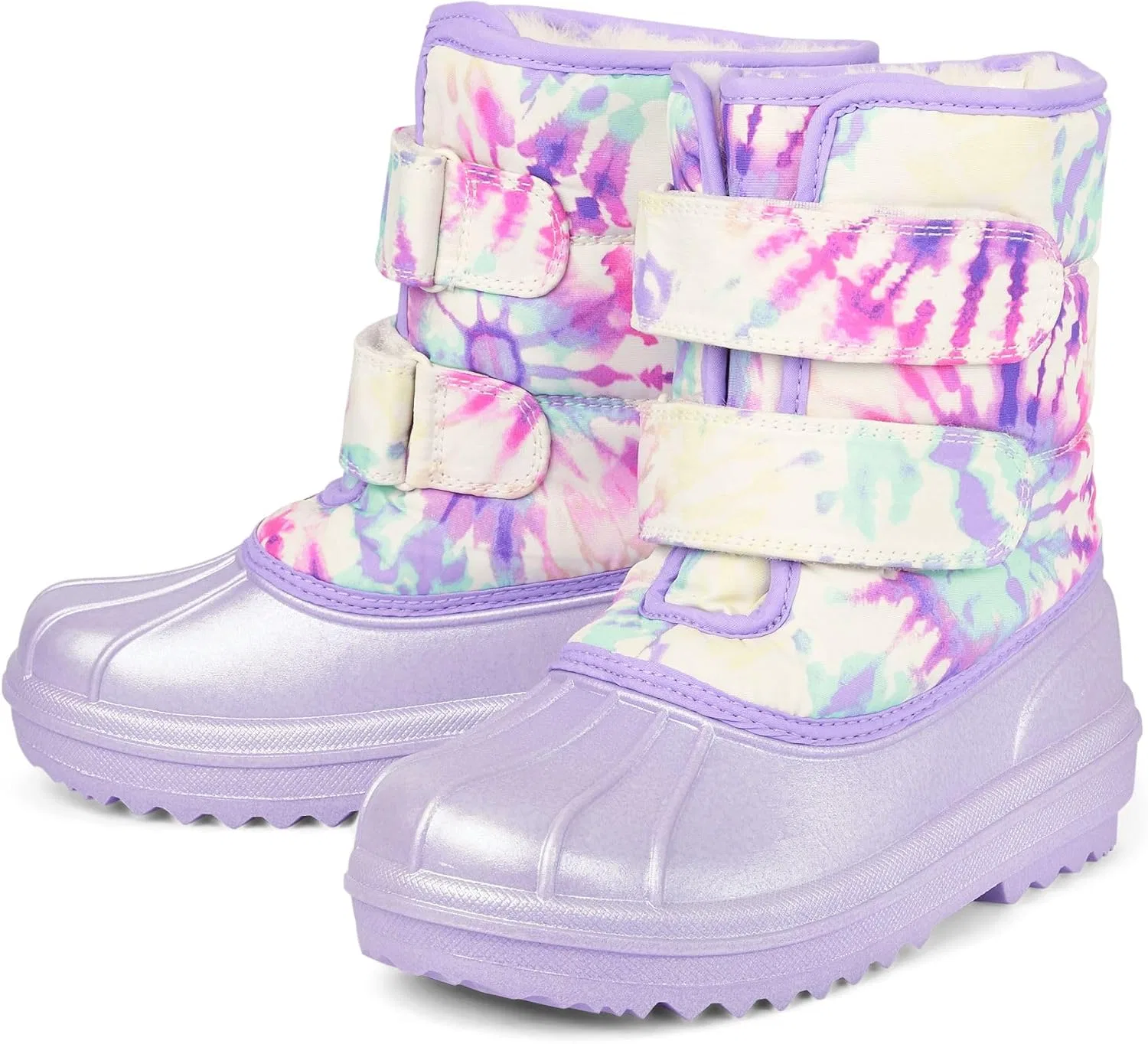 Детские зимние сапоги для девочек с искусственным мехом The Children's Place, Purple Cream Swirl — фото 2