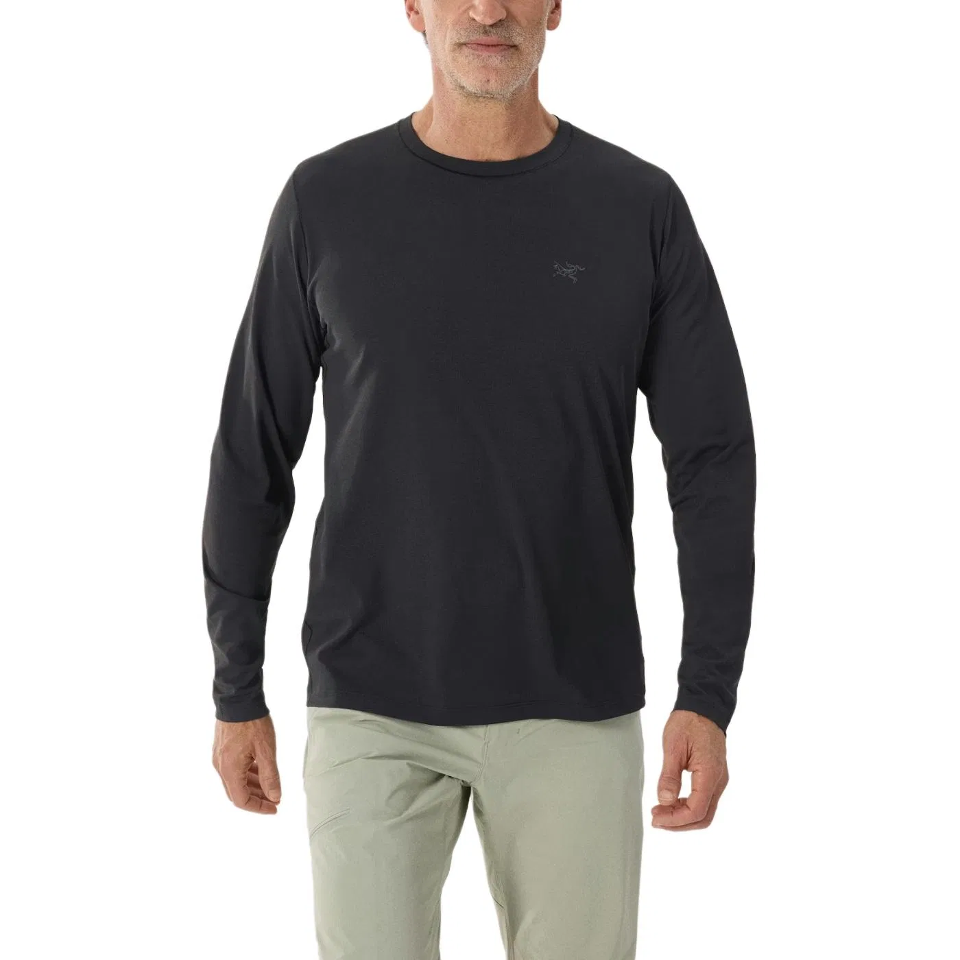 Мужская быстросохнущая футболка с коротким рукавом CORMAC Arcteryx, Polar White/Arctic Silk — фото 4