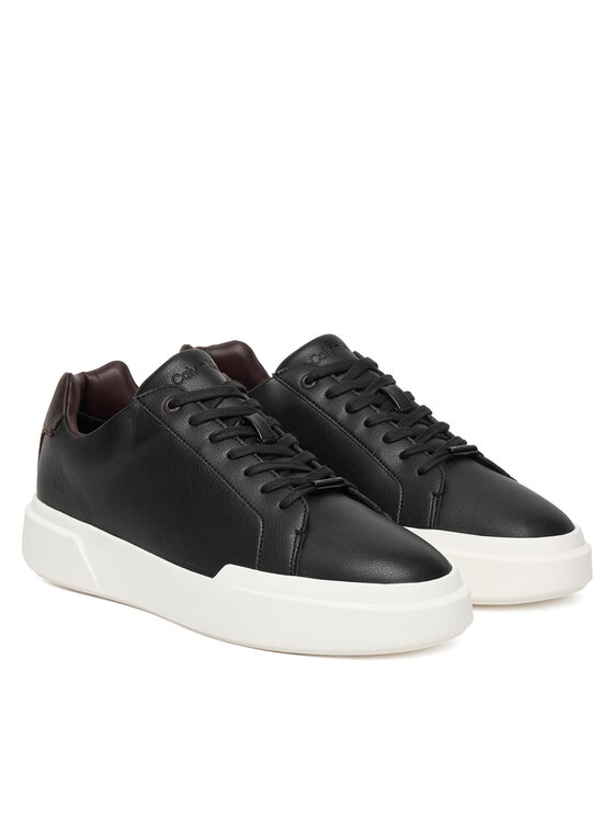 Кроссовки Chunky Cupsole Laceup Clean Lth HM0HM02239 Calvin Klein, черный — фото 2