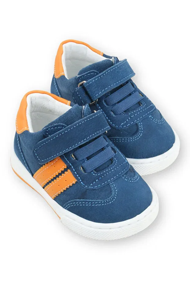 Детские кроссовки для мальчиков полосатые Nubebe, Saks-Orange — фото 4